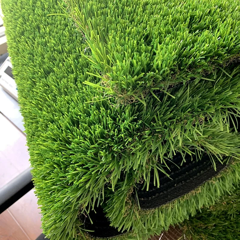 LFL Artificial Grass Turf Fake Lawn Garden Decoration Synthetic Grass Astro Garden Realistic Natural 30-50mm Green Coffee