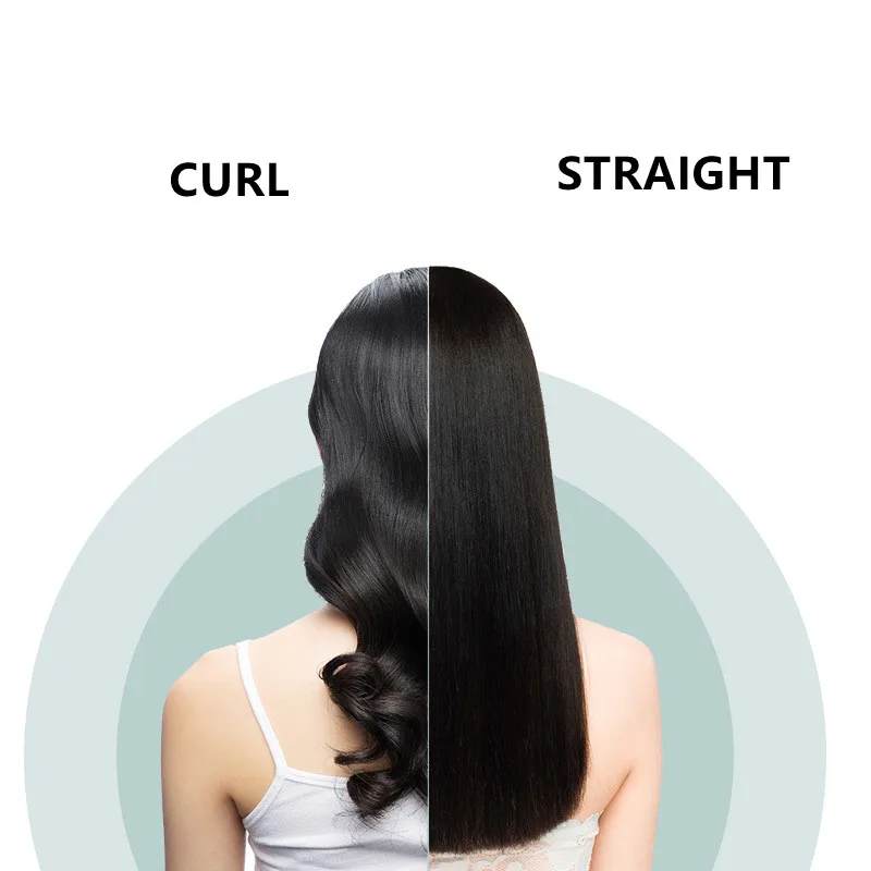 AIWO Household Straightening Comb  Electric Hairdressing Comb Curling And Straightening Dual-purpose Hair Straightener