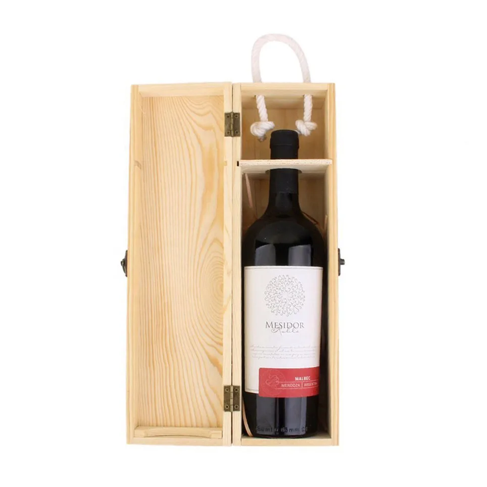 Hot sale most popular Environmentally friendly promotional customized wine wooden box whisky package