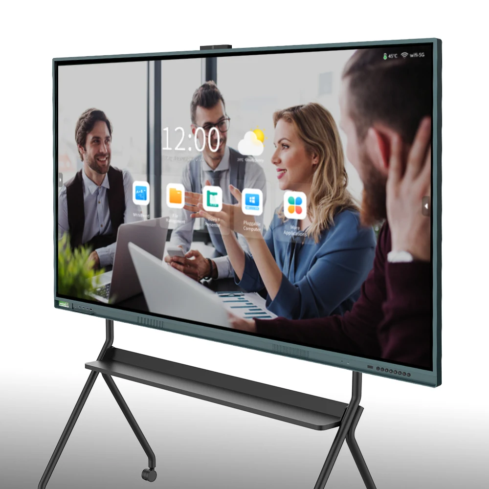 Interactive whiteboard android 11 windows for option standing interactive touch screen for meeting