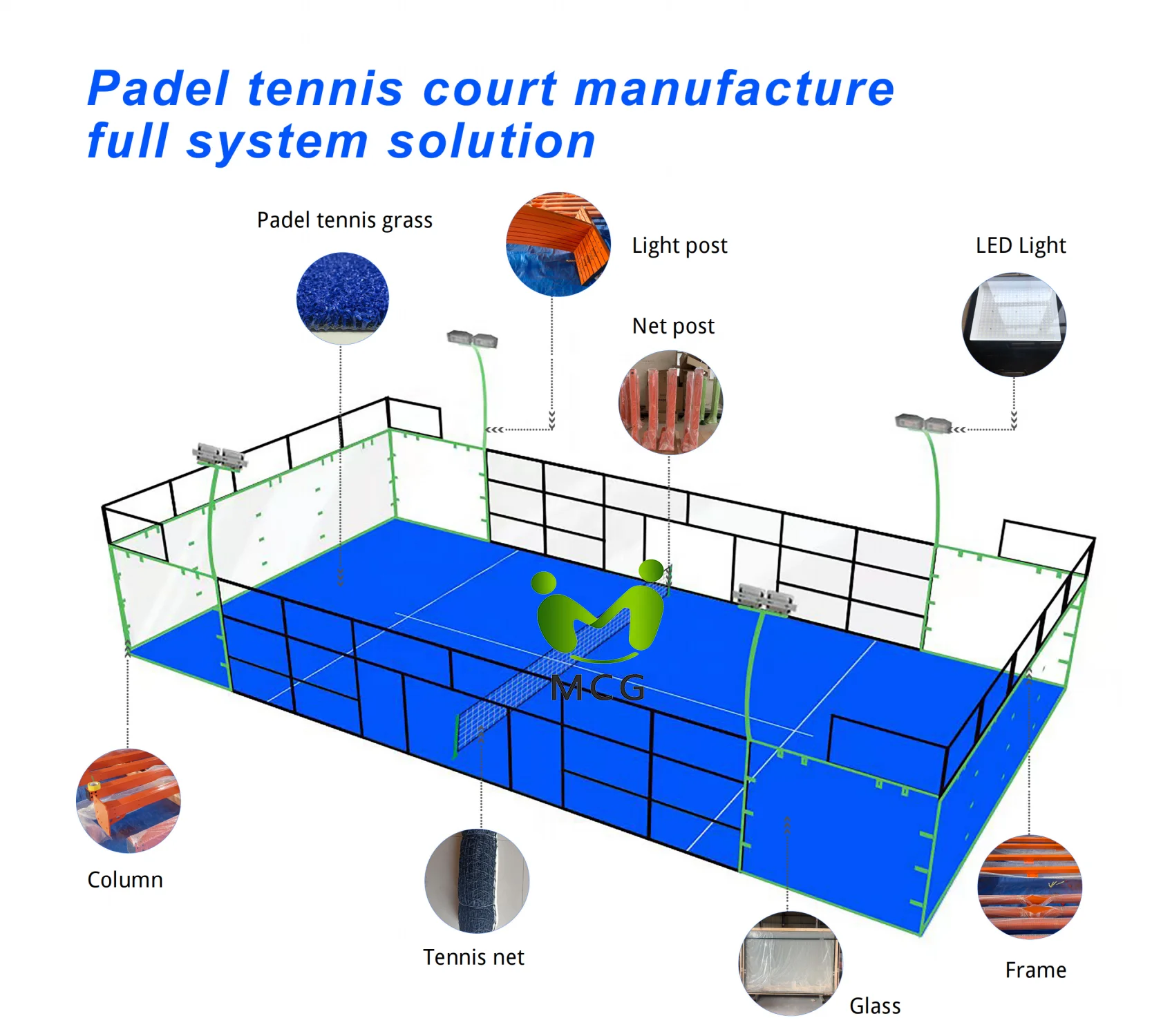 professional padel court padell cort panoramic padel court with roof