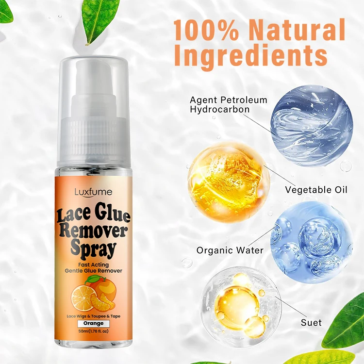 Lace Glue Remover Spray Wig Bond Residue Buildup Adhesive Remover Spray For Skin
