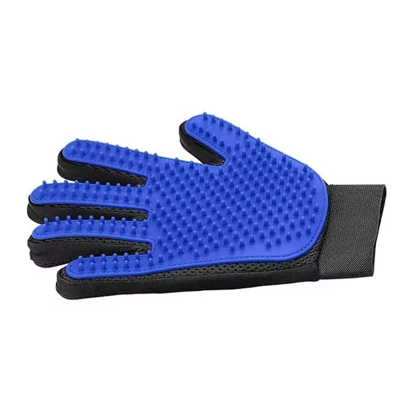 Wholesale Dog Deshedding Brush Bath Massage Cleaning Mitt Tool Cat Hair Remover Pet Grooming Gloves