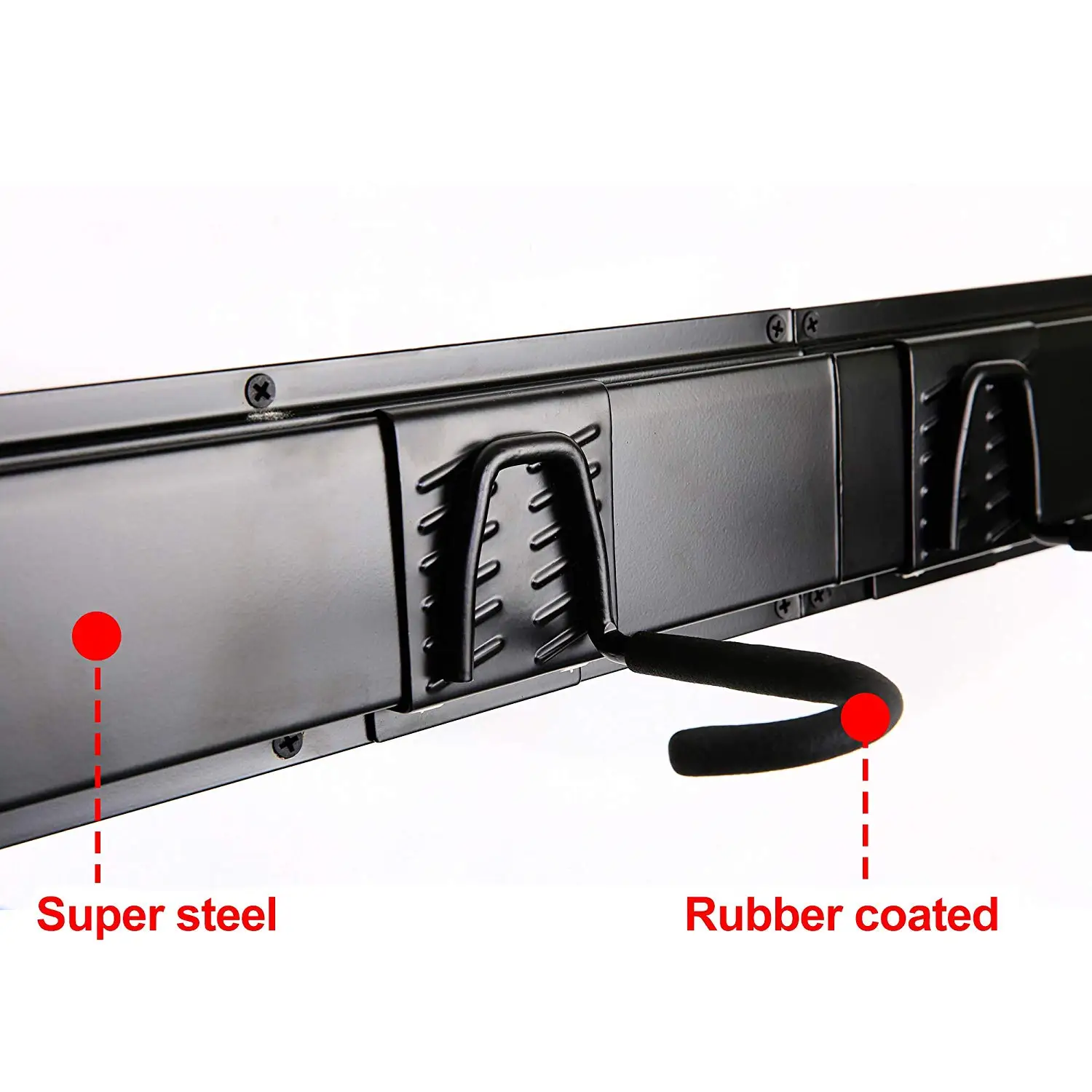 JH-Mech Garage Storage System Steel Rail Tool Organizer Track System for Utility Room Basement Shed and Garden Tool
