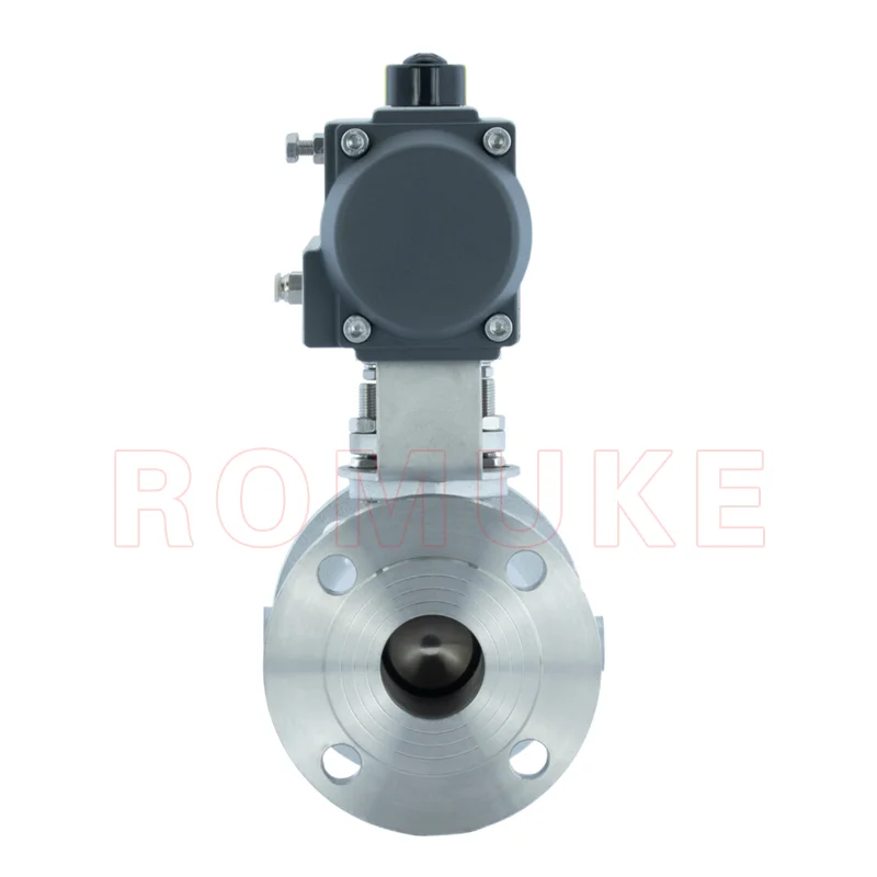 BQ641F-16P Stainless Steel CF8 CF3 CF8M CF3M Jacket Insulation Flange Pneumatic Ball Valve