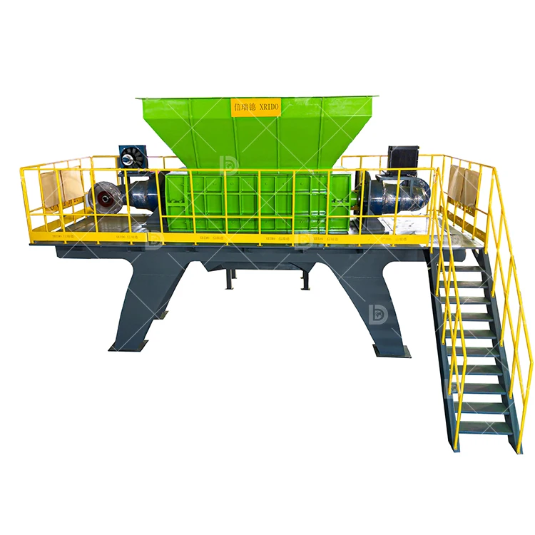 waste wood pallet cardboard sofa carpet mattress recycling waste plastic furniture appliances shredder machine for sale