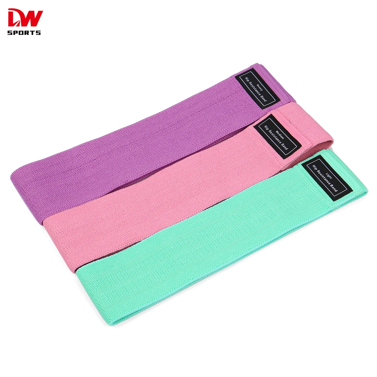 DW SPORTS Hot Sale Non-rolling Hip Circle Gym Fitness Exercise Stretching Resistance Band for Booty Shaping