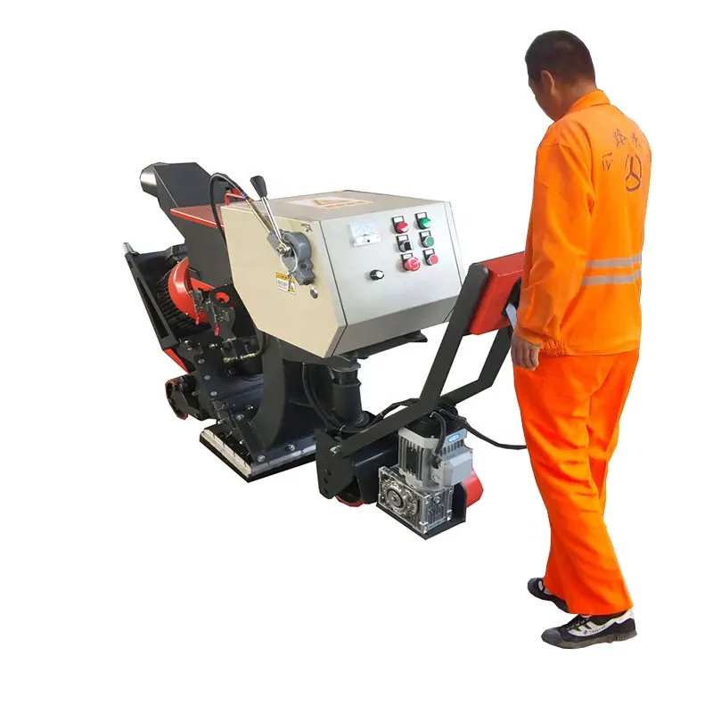 Mobile Concrete Floor / Steel Plate Shot Blasting Machine / Shot Blaster for Sale Runway Rubber Removal