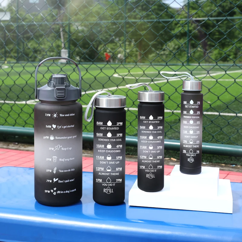 2 .2Liters Water Bottle Motivational Drinking Bottle Sports Water Bottle With Time Marker