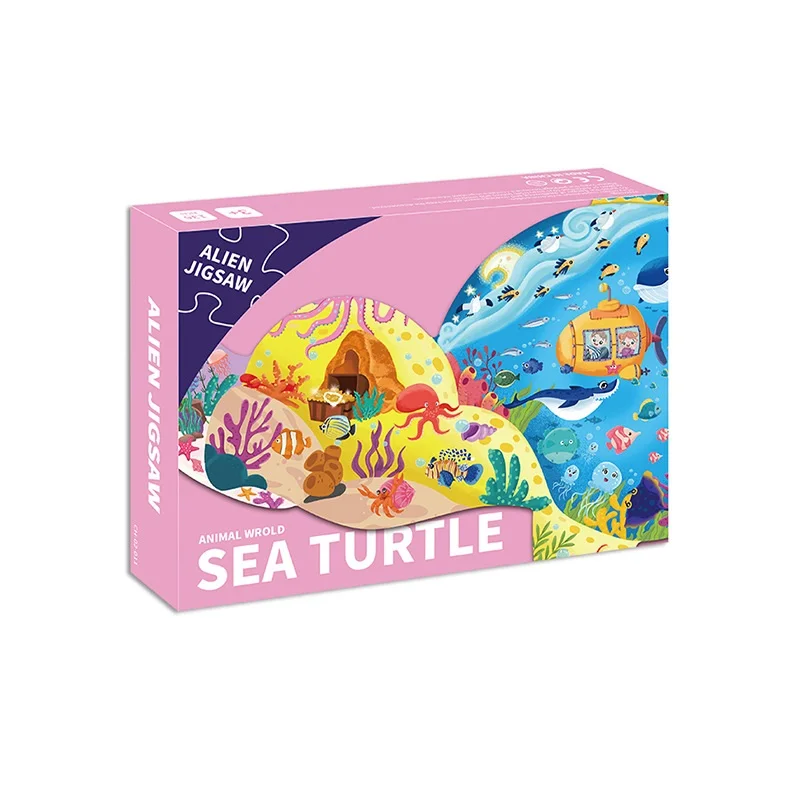 Factory direct sales 100 puzzle puzzle toys paper early education alien animals unicorns Dinosaurs