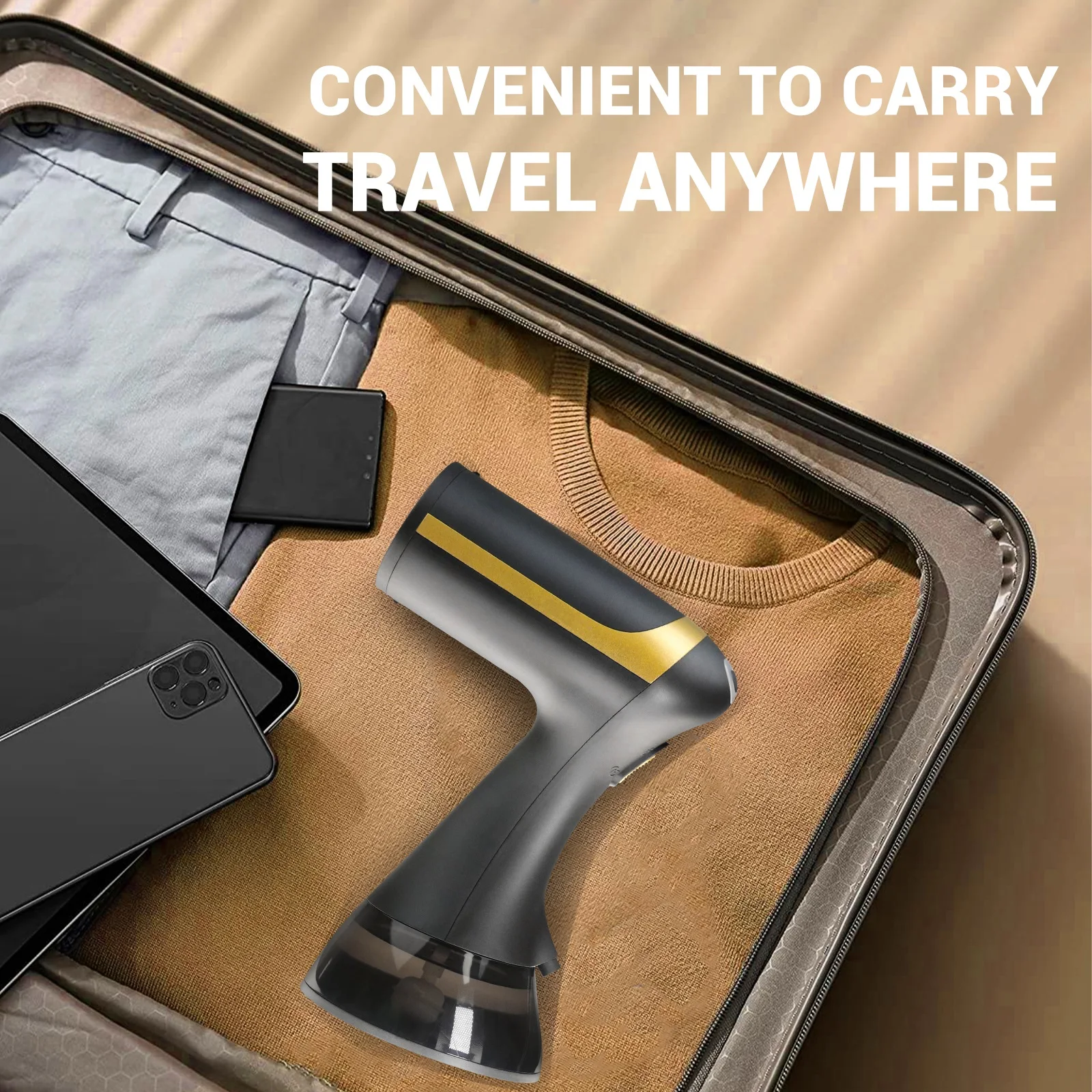 Portable Handheld Garment Steamer for Clothes, Garment Fabric Wrinkles Remover Strong Penetrating Steam 300ml Travel Steam Iron