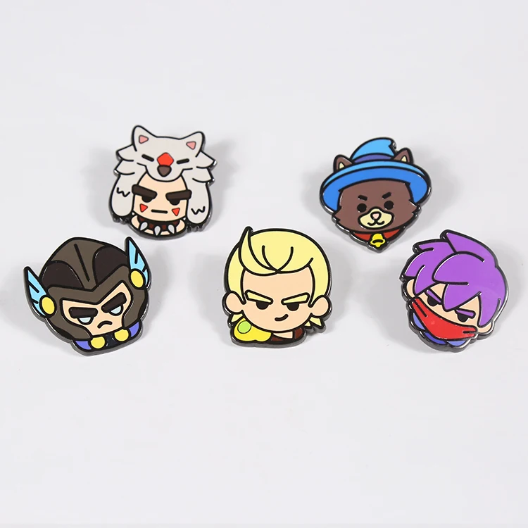 Custom Hat Jean Clothes Zinc Alloy Name Tag Pin Brand Logo Name Metal Lapel Pin Badges