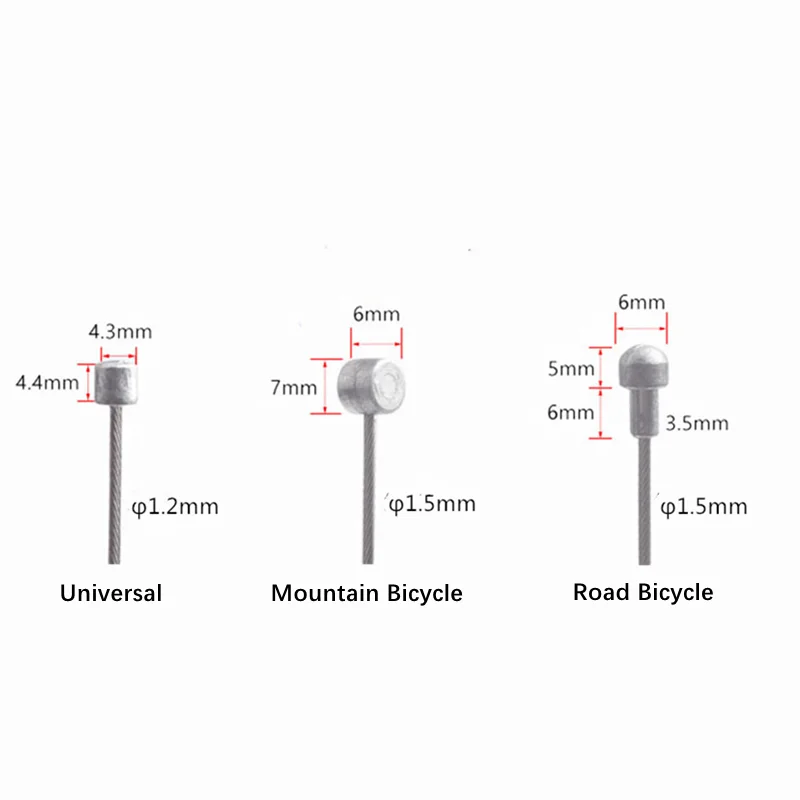 Low temperature heat-resistant and durable bicycle parts for bicycle front and rear brake cables