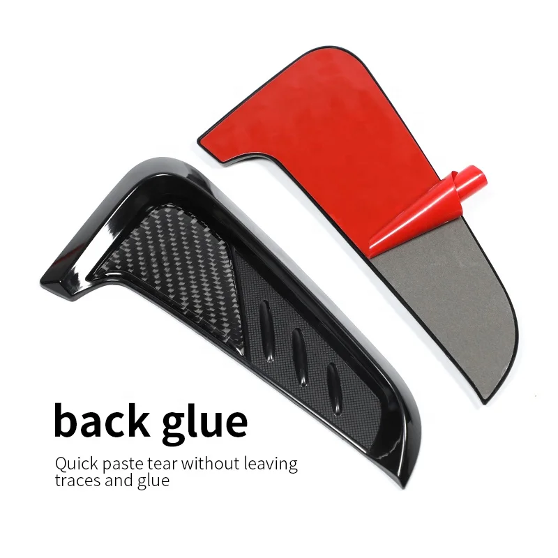 Factory Custom Logo Fender Decorative Stickers Carbon Fiber Fender Trims Car Side Vent Fender Stickers