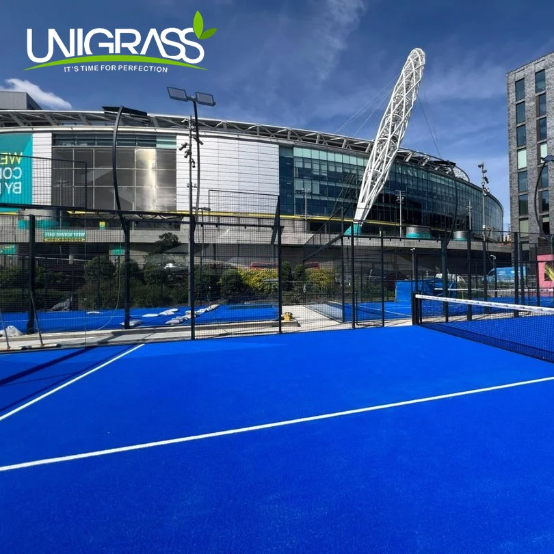 UNI Customized Manufacturer of full set Padel Tennis Court  with 100% PE material artificial grass