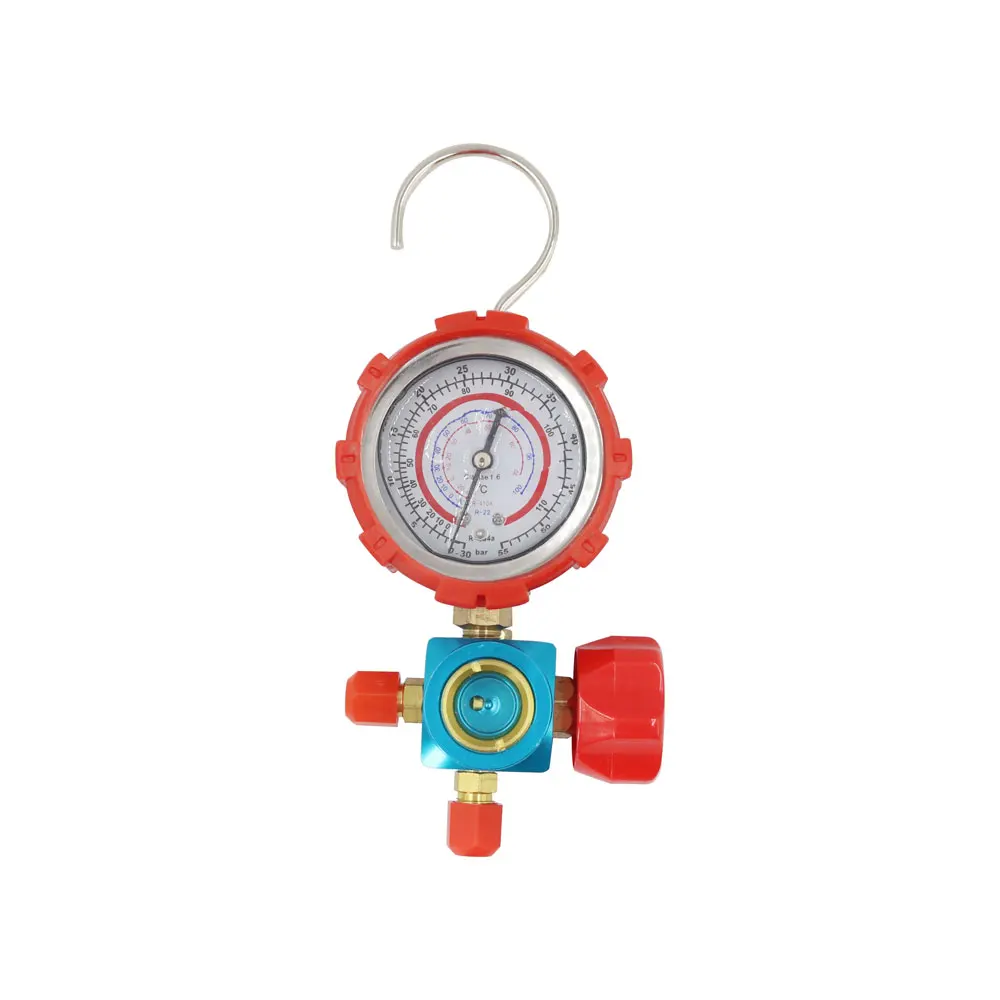 High Quality Refrigeration Single Gauge Pressure Gauge 1/4SAE Manifold Oil Gauge R410a R22 R134a 1/4 SAE OEM,ODM YISEN