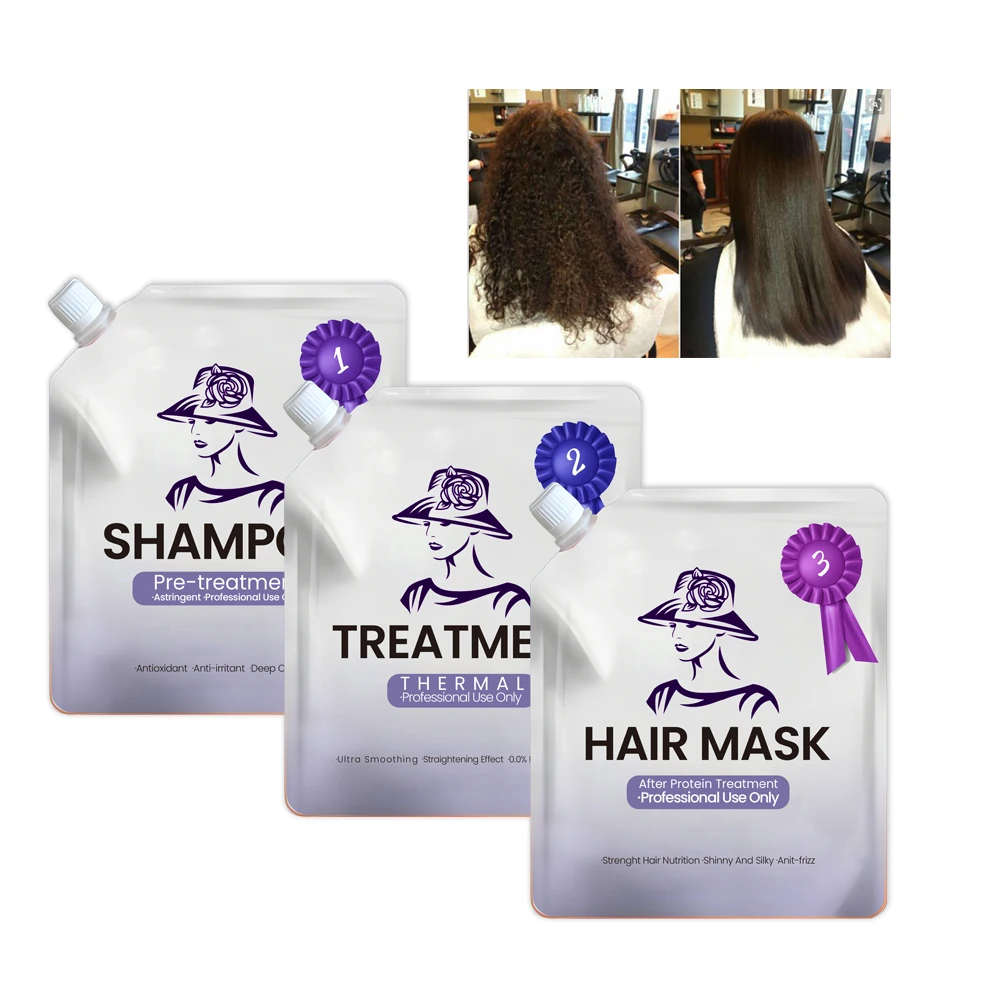 Oem Damage Hair Keratin Treatment Smoothing Brazilian Straightening Treatment