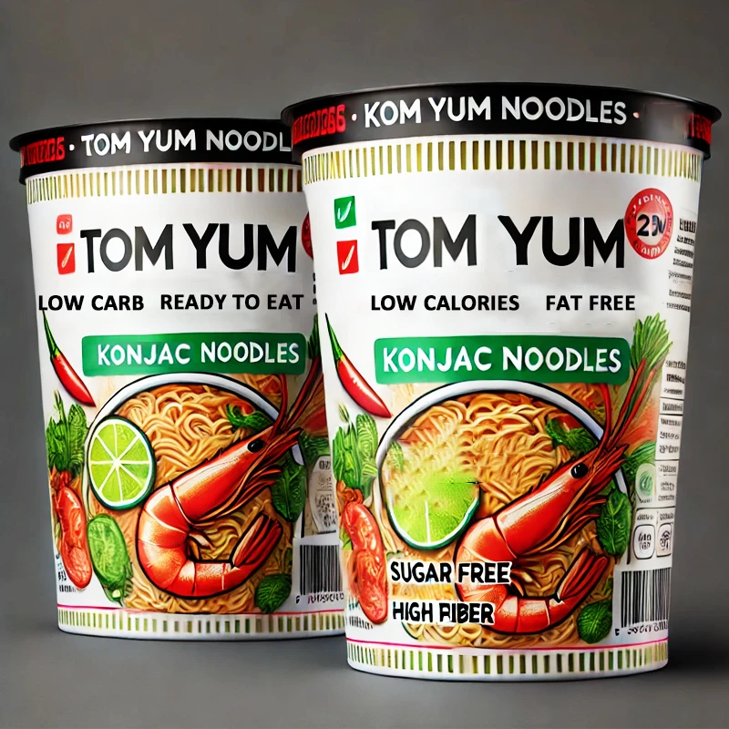 Tom Yum Konjac Noodles Cup Instant Konjac Noodles Low Carb