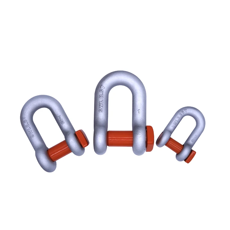 Qingdao Rigging Hardware Manufacturer Adjustable US Type American Standard Crane Metal Screw Pin Bow Shaped Anchor Shackle