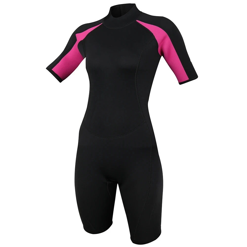 New design ladies neoprene wetsuit 3mm short super elastic swimming surfing jumpsuit diving wet suit