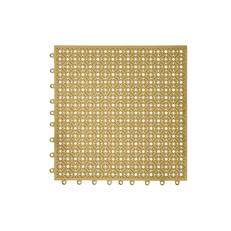 
YIDE Top grade ECO-friendly soft PVC drainage flooring plastic tiles for balcony and kitchen 