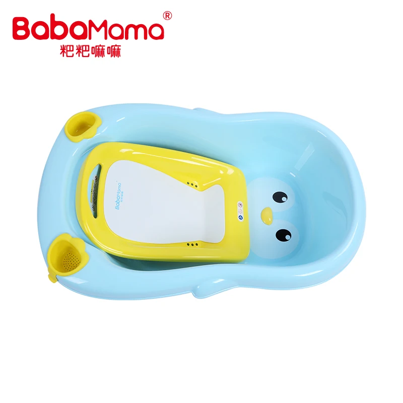 Хит продаж, экологически чистая пластиковая Ванна в форме пингвина, Детская ванна с сиденьем