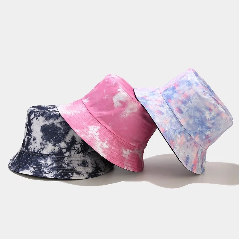 Fashion Double Side Hat students Printed Reversible Bucket Hats For girls Bucket Hats Unisex