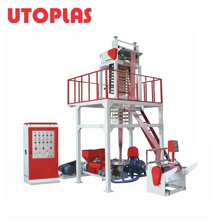 UTO-45*2 PE Double-color PE Film Blowing Machine / Polythene Extruder