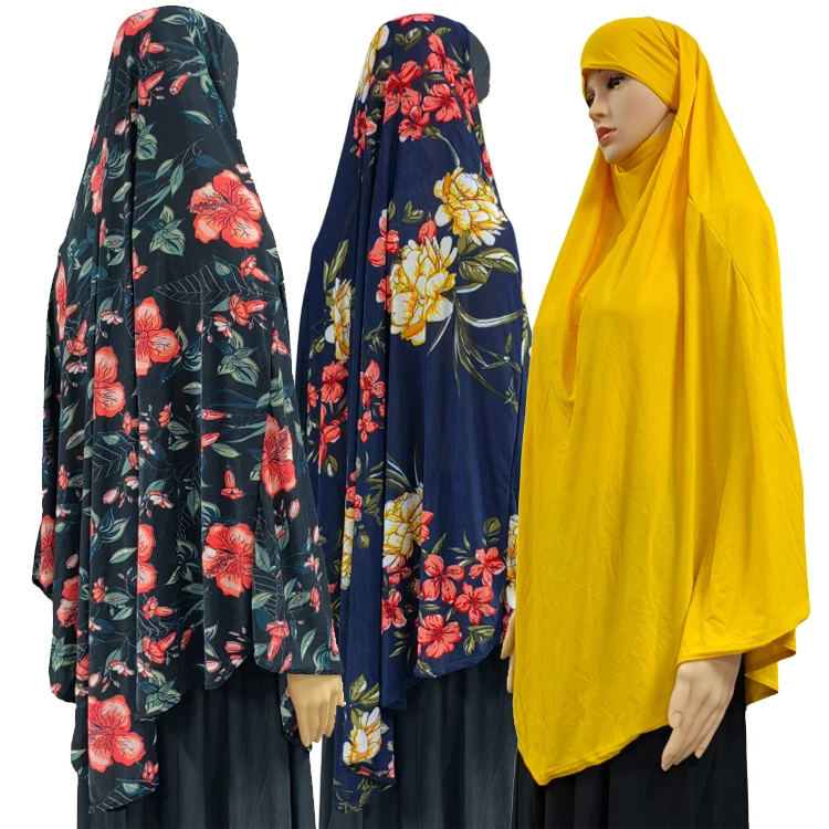 Dubai Turkish Turban Solid Floral Optional Muslim Women Khimar Wrap Malaysia Thai Hijab Scarf Moroccan Hijabs 12 Colors a Dozen