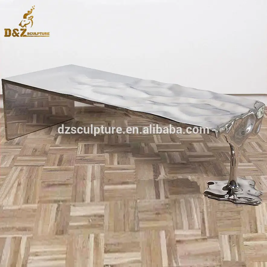 Home Decoration Stainless Steel Chair Sculpture With Mirror Finish