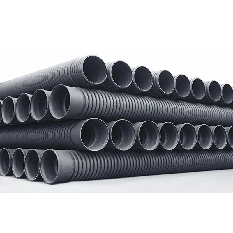 High quality HDPE 200mm-2000mm Double Wall Corrugated Drainage Underground Pipe