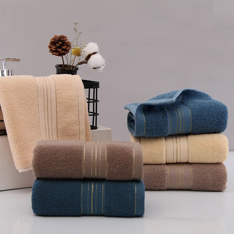 6 Piece Luxury Combed Cotton Bath Towel Gift Set-2 Bathtowel 2 Face Towel 2 Hand Towel