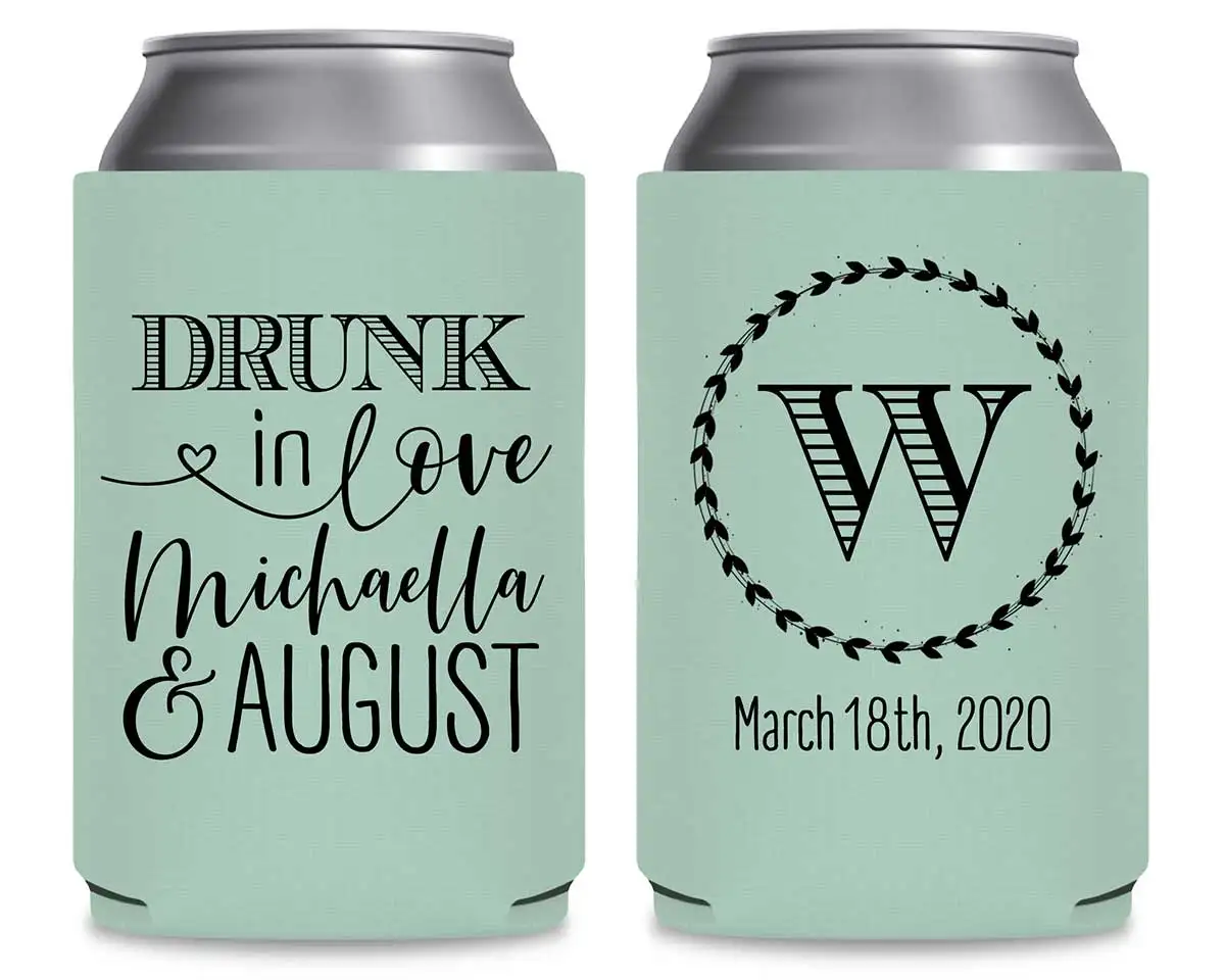 Make You Own Wedding Sublimation Can Coozies Party Coozies Custom Logo 12 oz Wedding Coozies