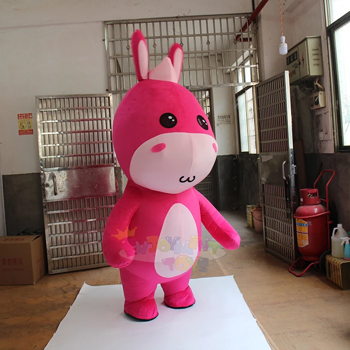 Adult Walking  Rabbit Hare Mascot Costume Cartoon Bunny Suit