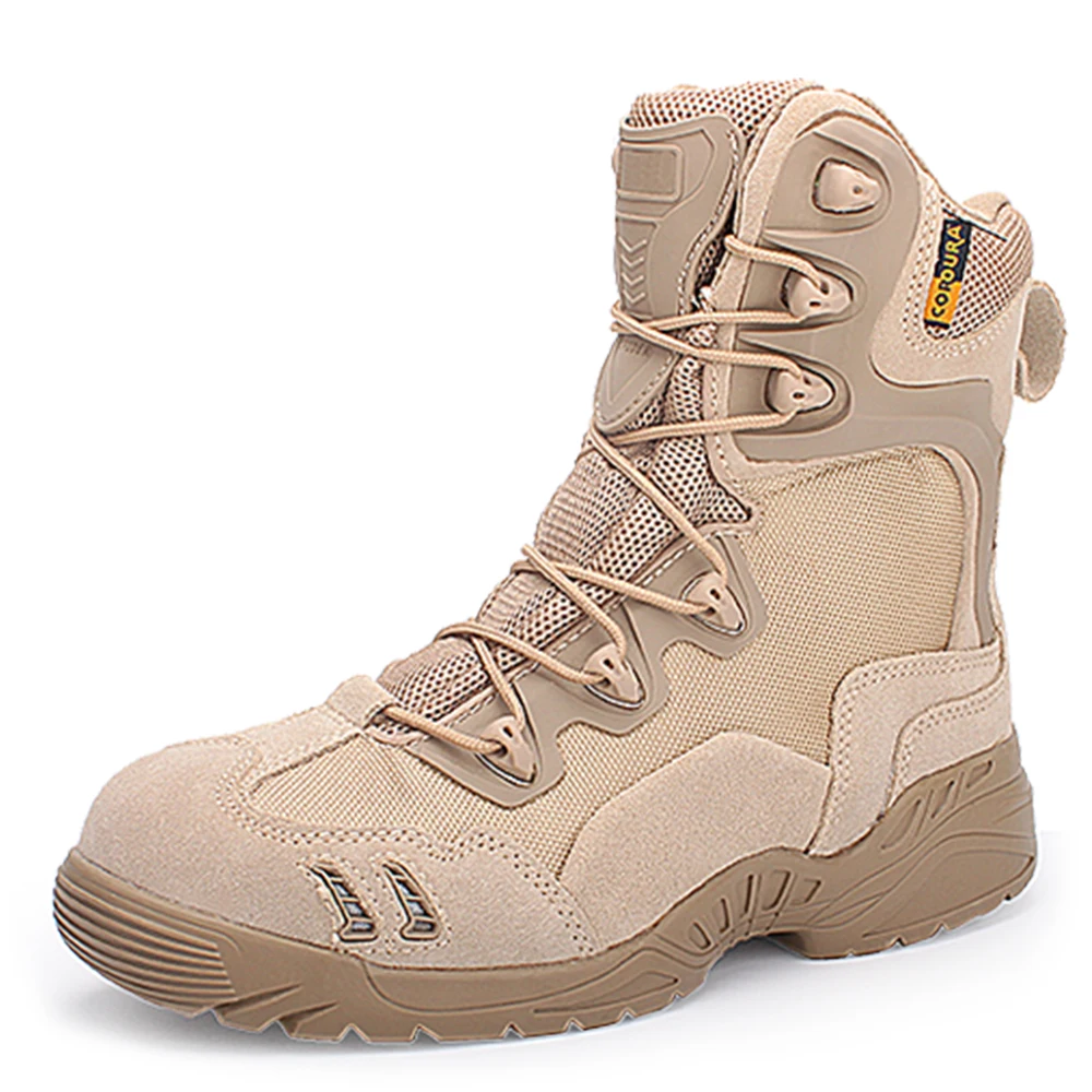 SABADO Wholesale Genuine Leather Boots Tactical Waterproof Anti-slip Boots Hunting Dessert Shoes