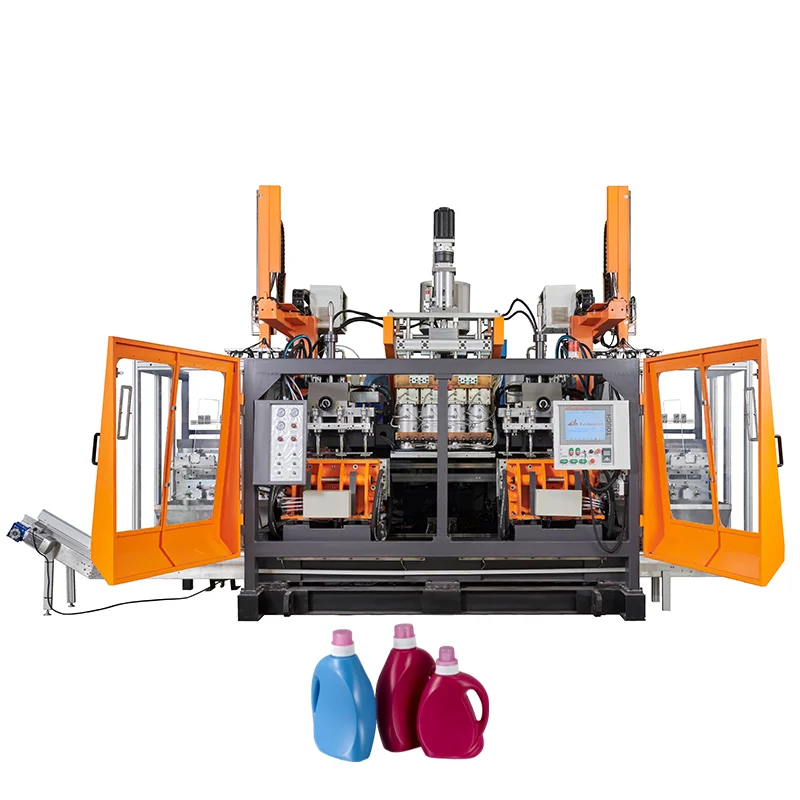 Jerry can bottle PE PP Extrusion blow moulding machine The Pq valve or proportional valve  controls the hydraulic system