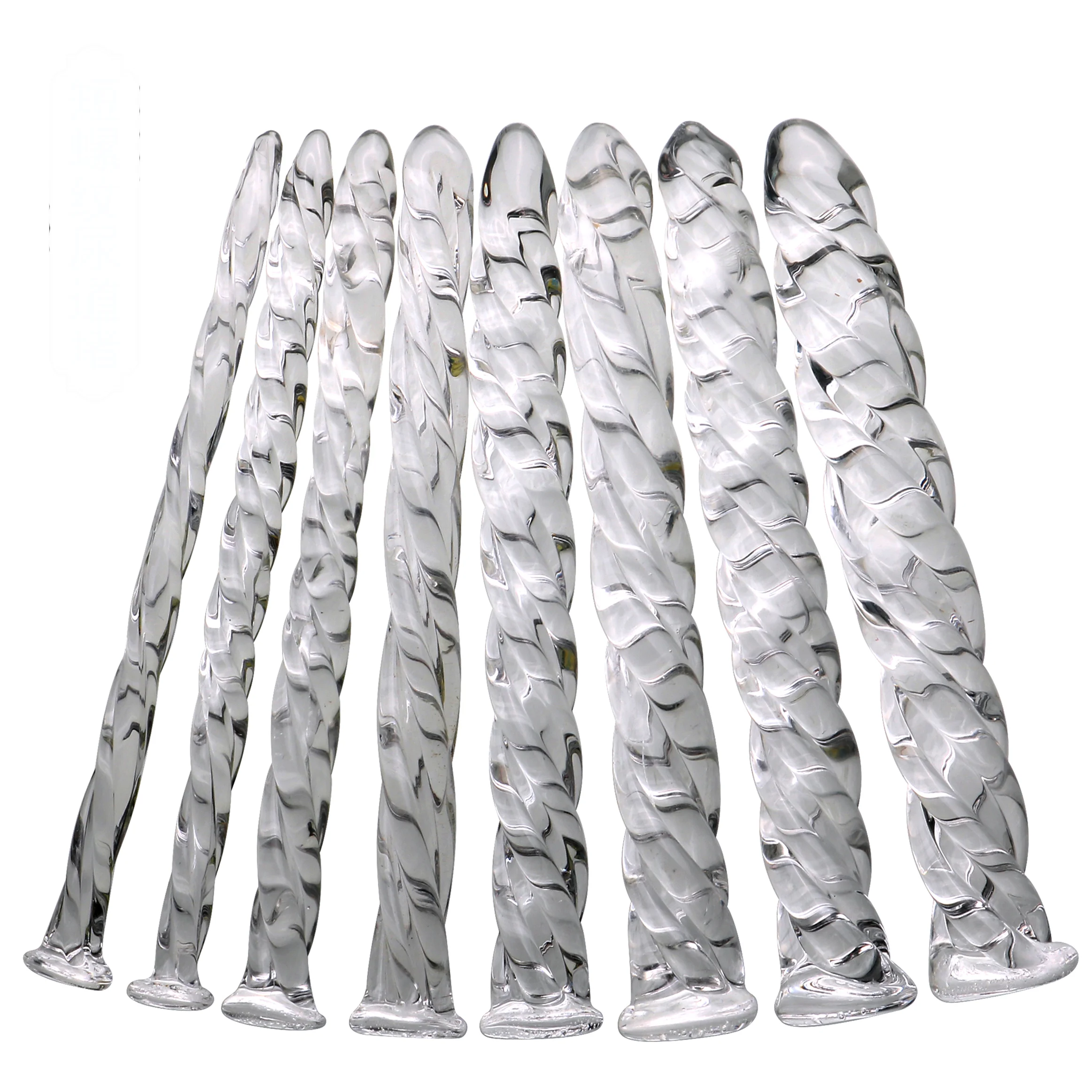 Wholesale High Quality Glass Anal Dilator Anal Plug Glass Urethral Dilator for Sex Toy Adult Products