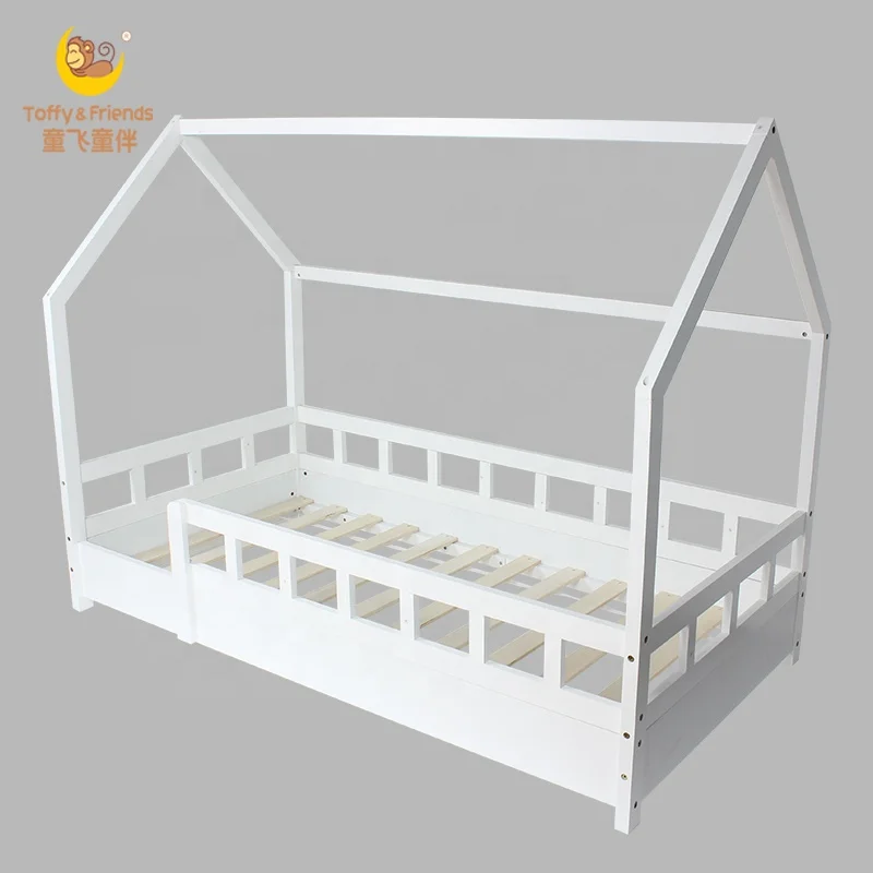 Toffy & Friends wooden baby crib bed teenager beds children s tent bed white
