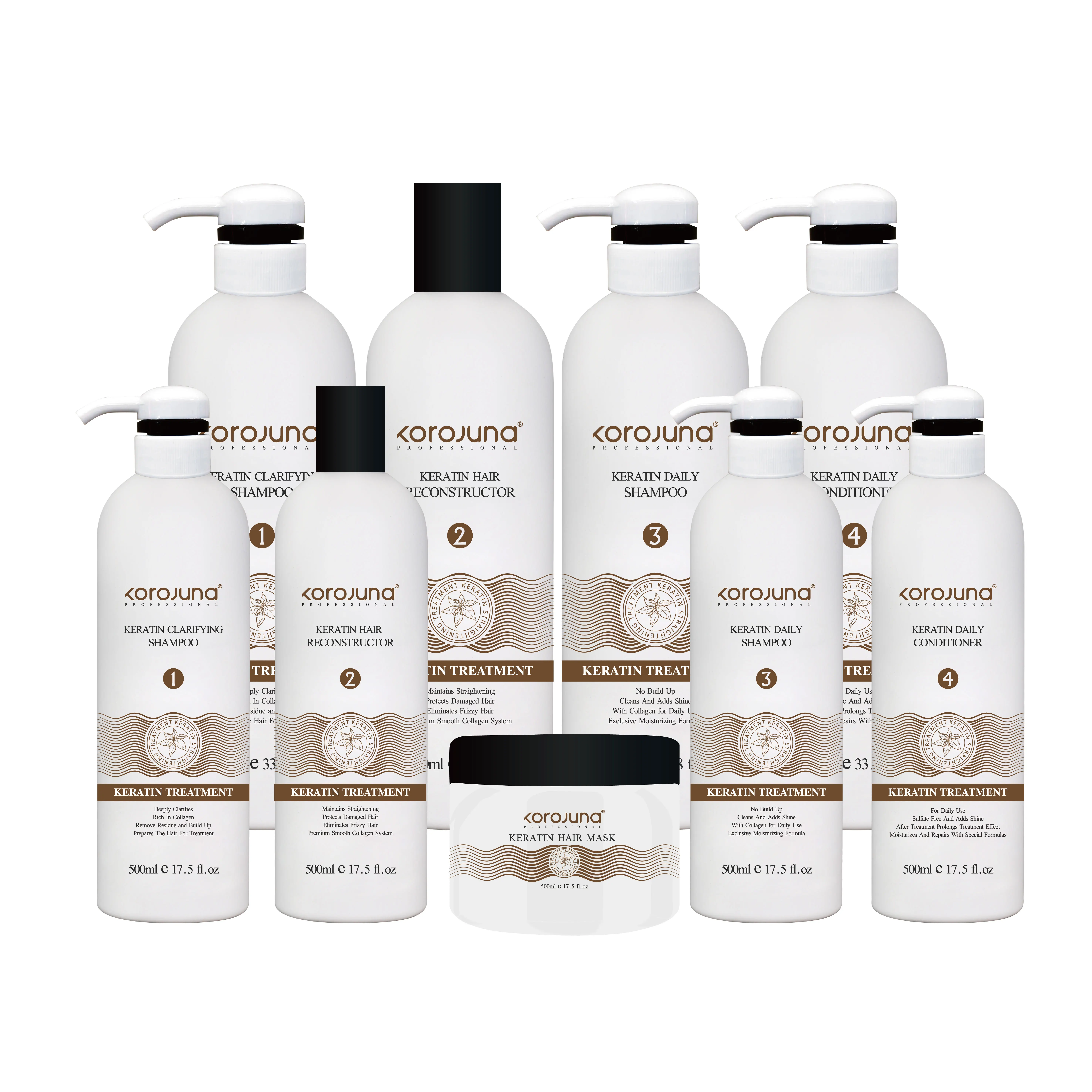 Wholesale Private Label Moisturizing Brazilian Protein Shampoo and Conditioner Set for Dry Hair, Daily Moisture
