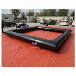 Customized Kids outdoor inflatable race track riding toys bumper car racing court race track inflatable
