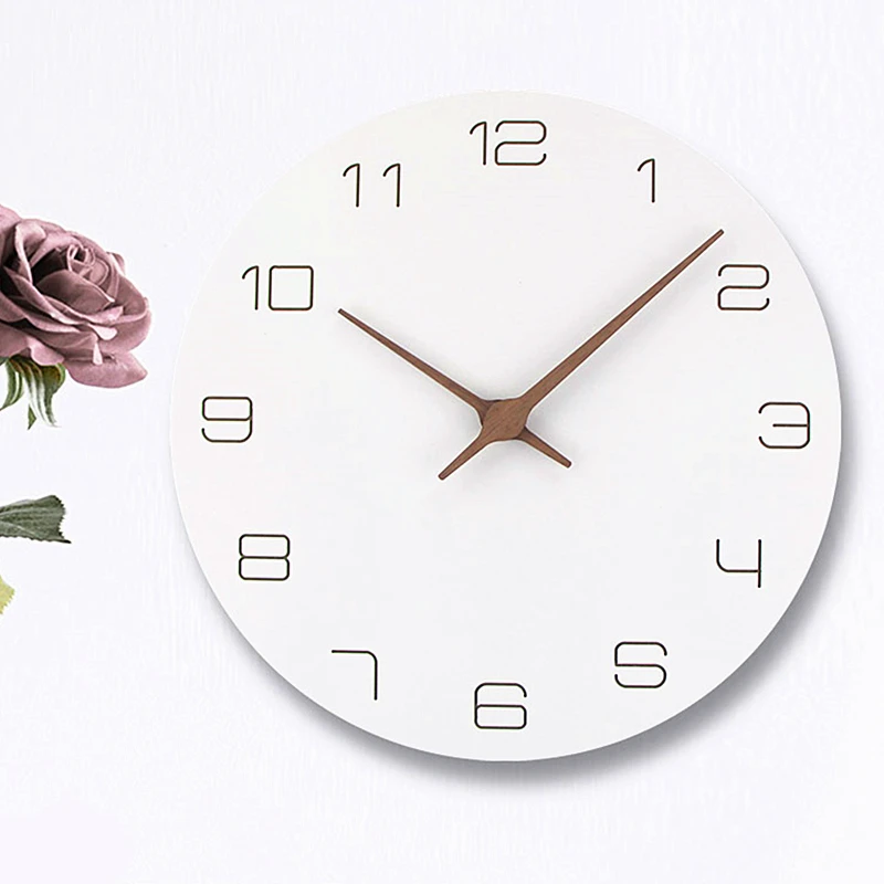 2023 настенные часы из МДФ современный простой дизайн бесшумные кварцевые для дома гостиной кабинета украшение
