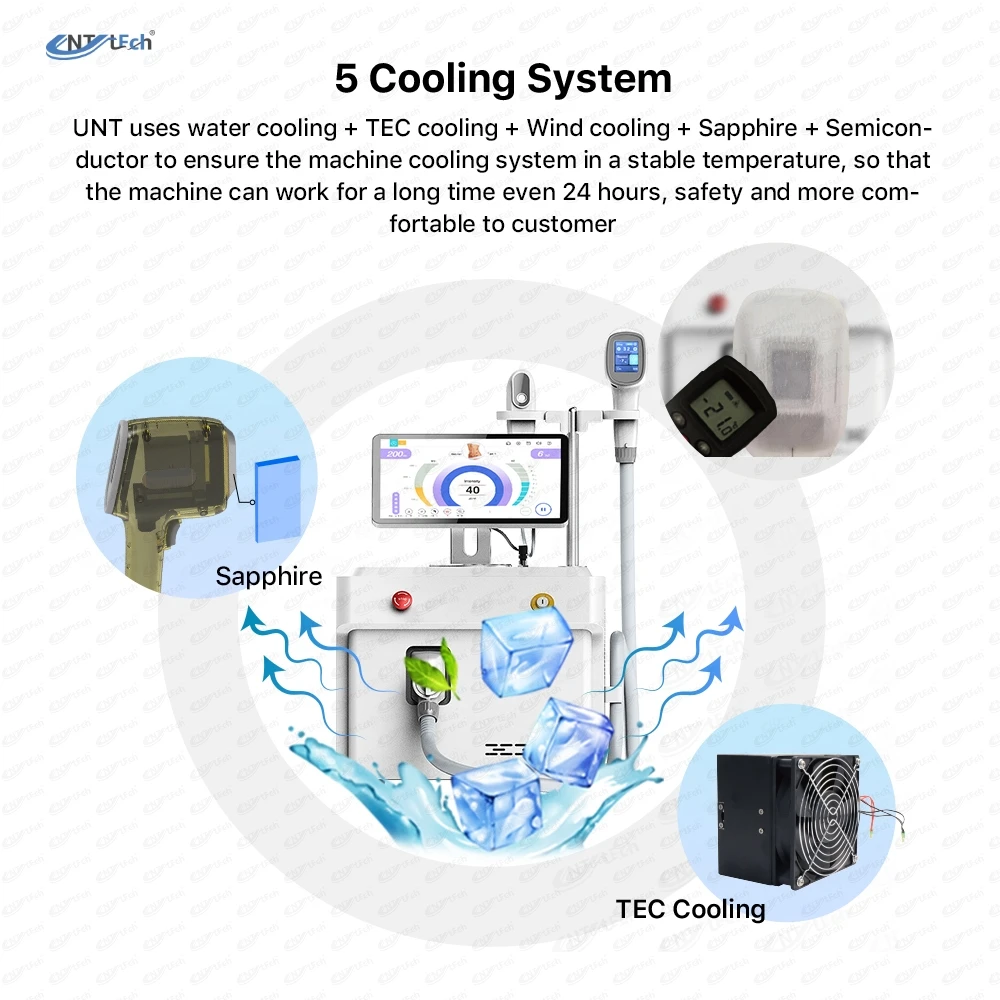 Portable 755 808 1064 beauty center prefer ice laser diode laser hair removal machnie