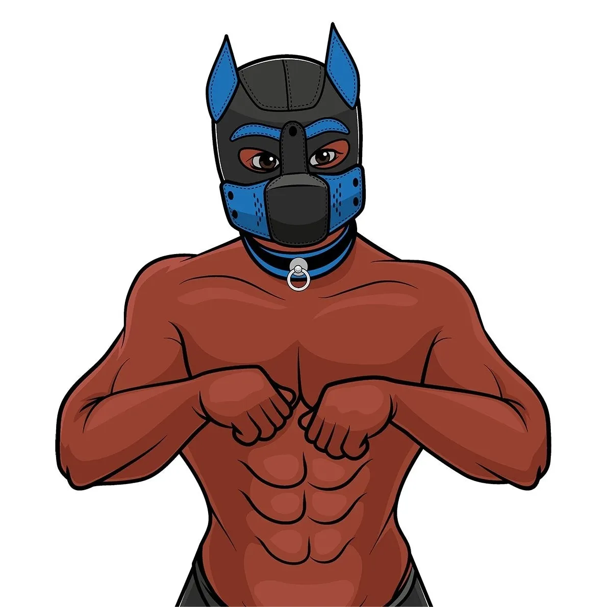 Apply to cosplay Props dog Head Neoprene Sponge Headgear fetish puppy play  pup hoods dog fetish-mask supplier