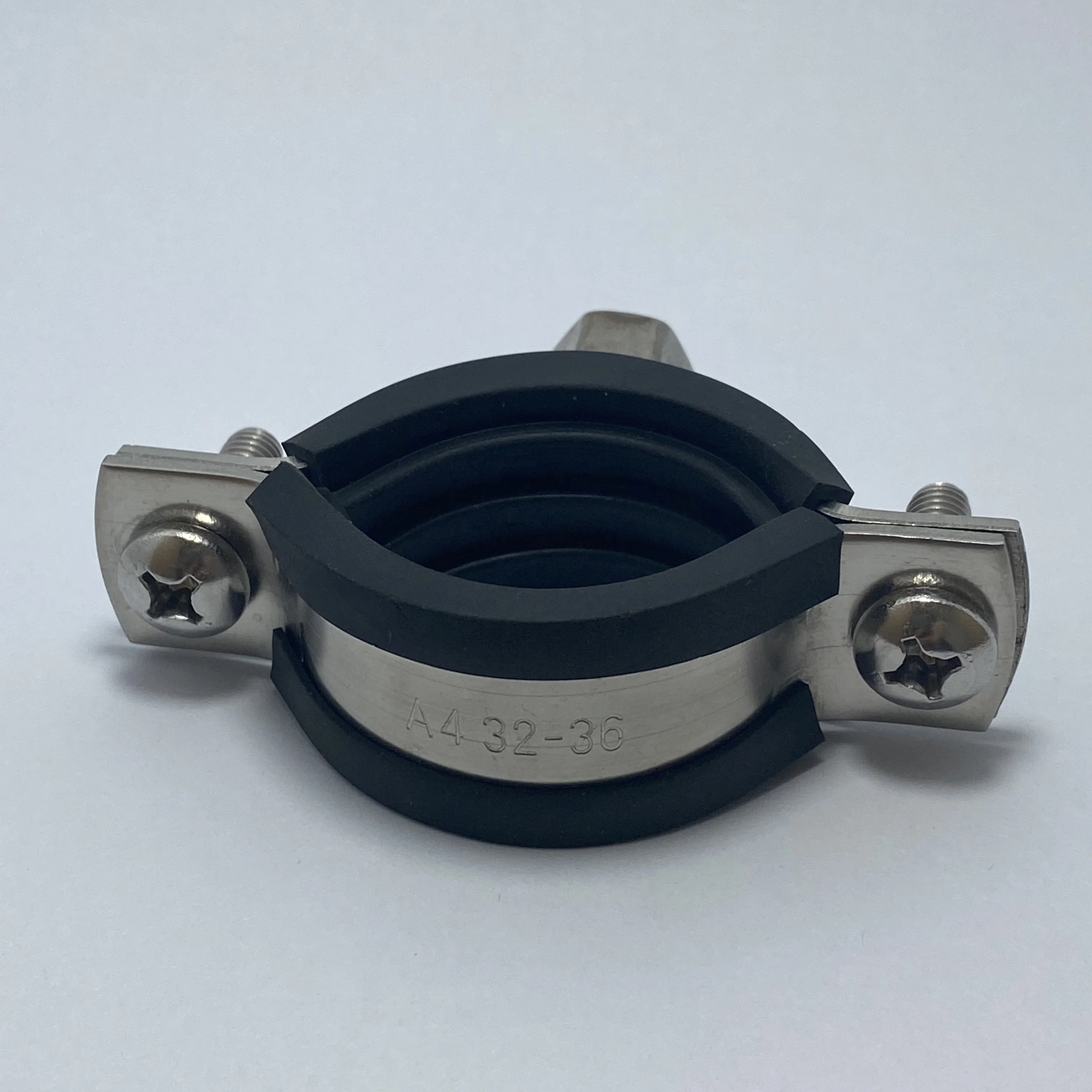 Heavy Duty Hanging Pipe Clamps With Epdm Rubber Reinforced Band Zinc-plated Galvanized Hose Tube Clamp