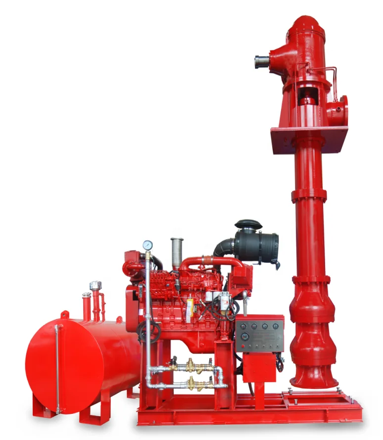 Стандартный Вертикальный пожарный насос VTP NFPA с дизельным двигателем