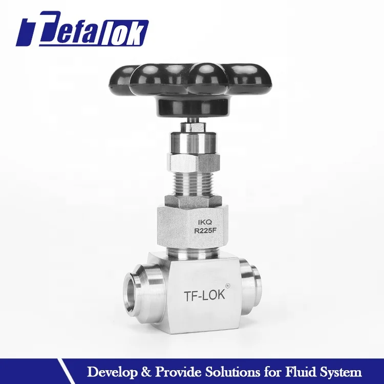 black handwheel stainless steel forged needle valve