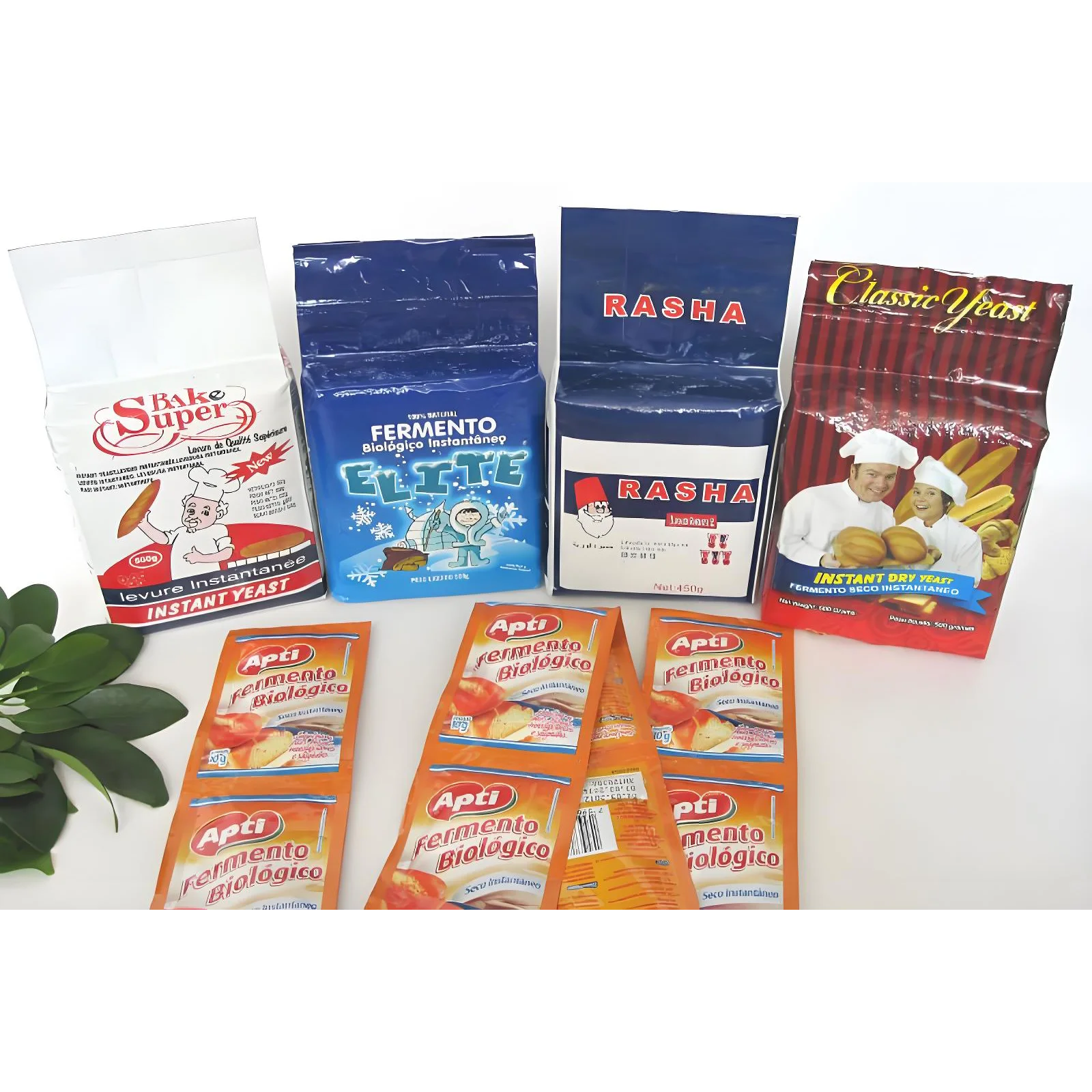 High quality 5g 10g 11g 12g 20g active bakery instant dry yeast 450g 500g 5kg 10kg 20kg 25kg baking powder for halal bread dough