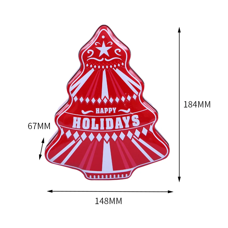 Premium Christmas Tinplate Cookie Tins Set Decorative Cookie Gift Tins, Candies Biscuits Treat Boxes Santa Claus Cookie Tin Can