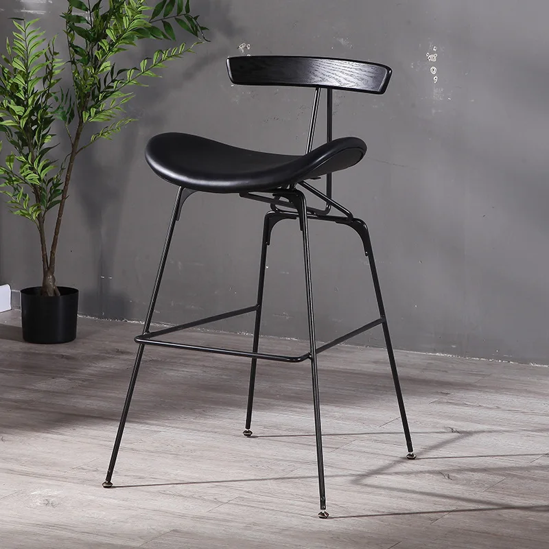 Restaurant outdoor orange bar stool chair 65cm for sale modern luxury new high quality