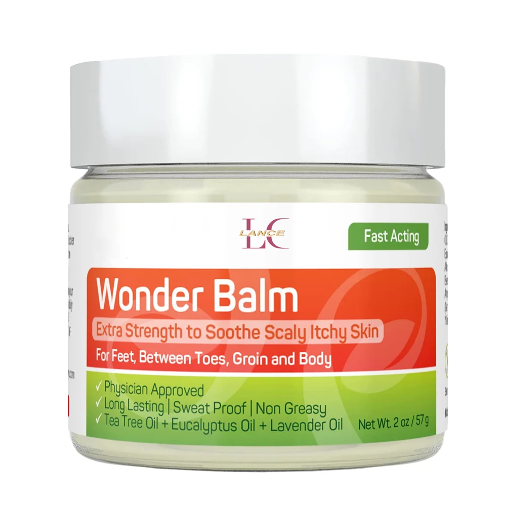 Private Label Organic Tea Tree Oil Athletes Foot Balm Massage Dry Itchy Cracked Feet Repair Treatment Care Balm